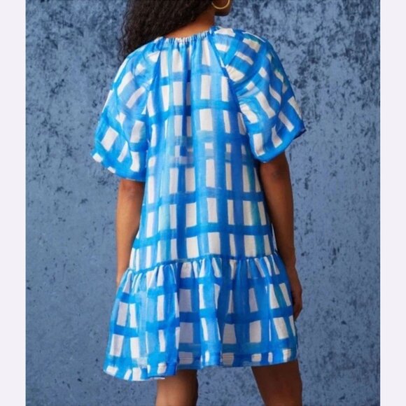 Marie Oliver Amalfi Madras Greta Mini Dress Size 1 - 41179 - Picture 5 of 12